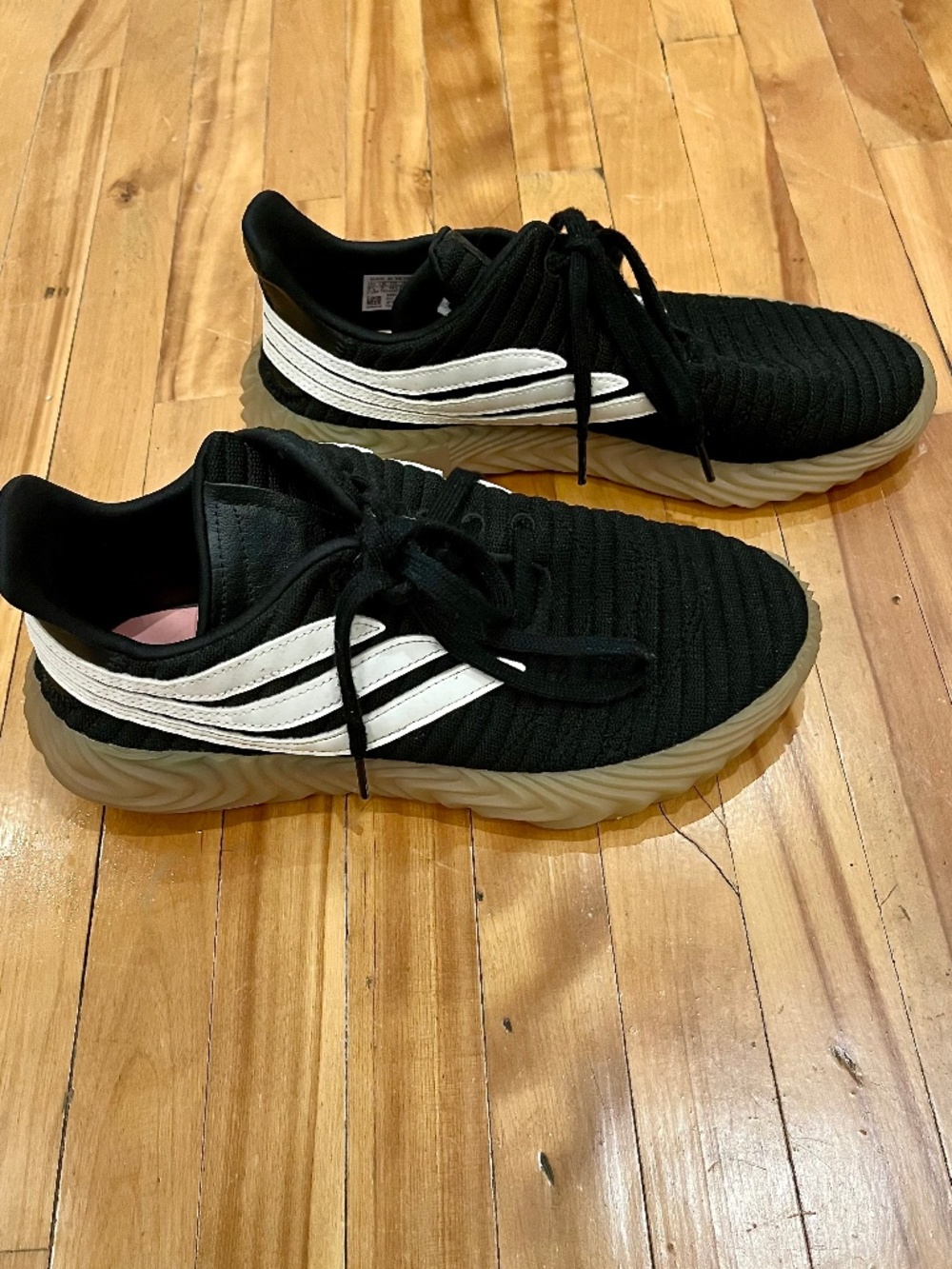 Adidas Sobakov knit sneaker in black - US 7.5